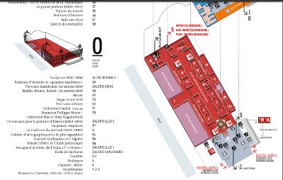 Overview map of the Musée d'Orsay